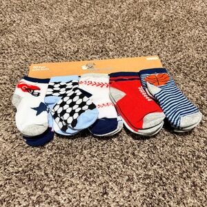 Colorful Sports-Themed Baby Socks Set